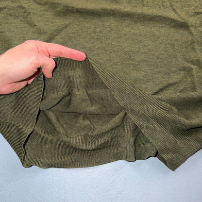 Polo Ralph Lauren Wool Sweater V-Neck Mens Size XL Green VTG Pullover