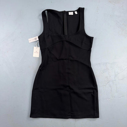 Aritzia Sunday Best Caruso Black Mini Dress Women’s Licorice Ponte Dress