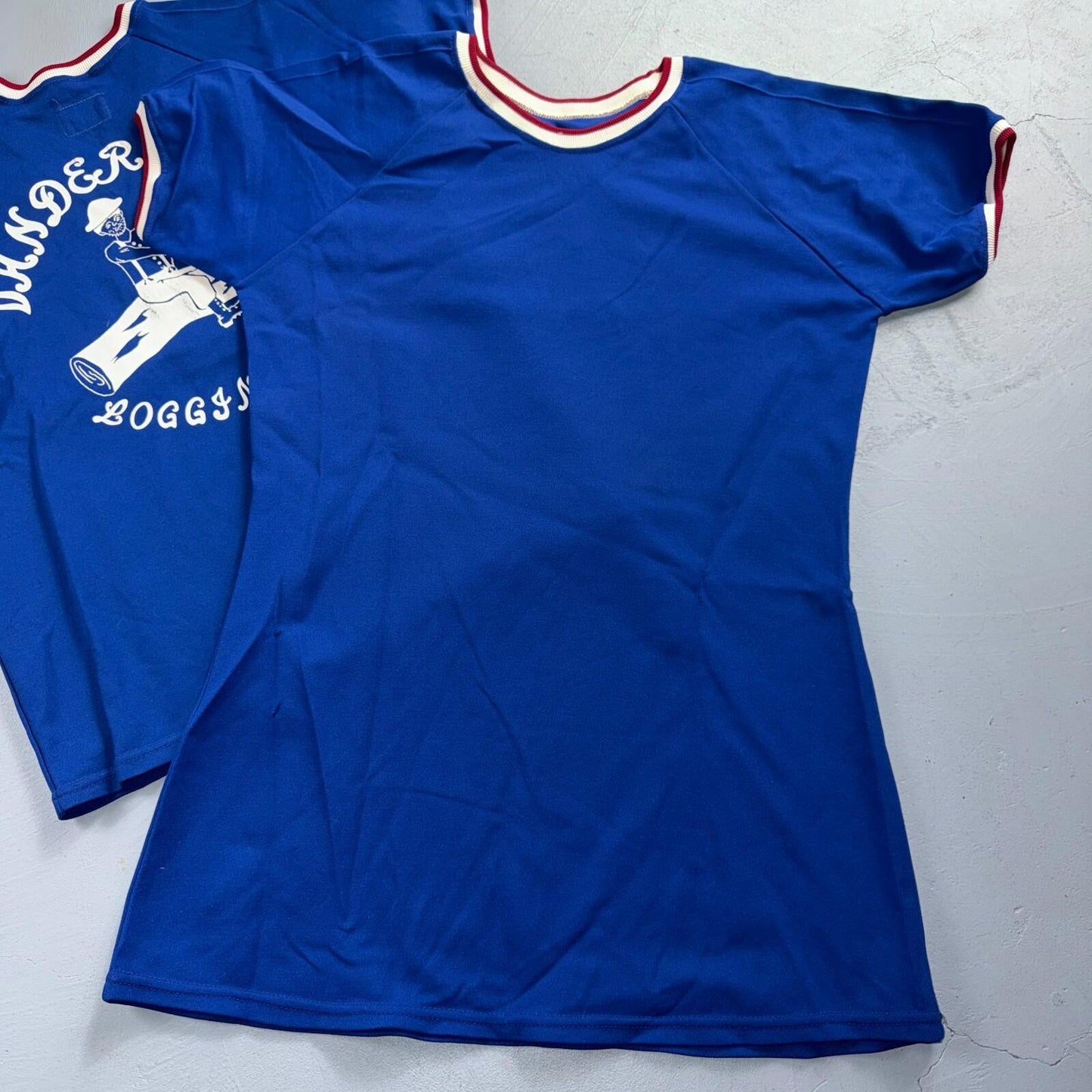 Vintage Vanderbeck Logging Bowling Jersey T Shirt Oregon USA Rockabilly 1960s