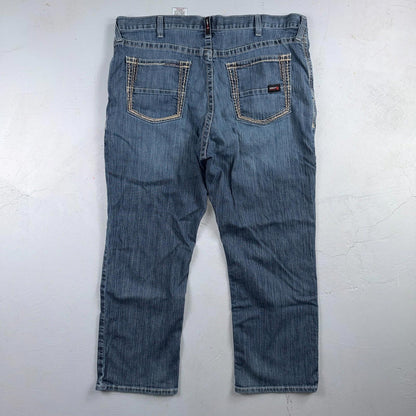Ariat M4 FR Jeans Mens Blue Flame Resistant Cat 2 Relaxed Boot Cut 42x30 Denim