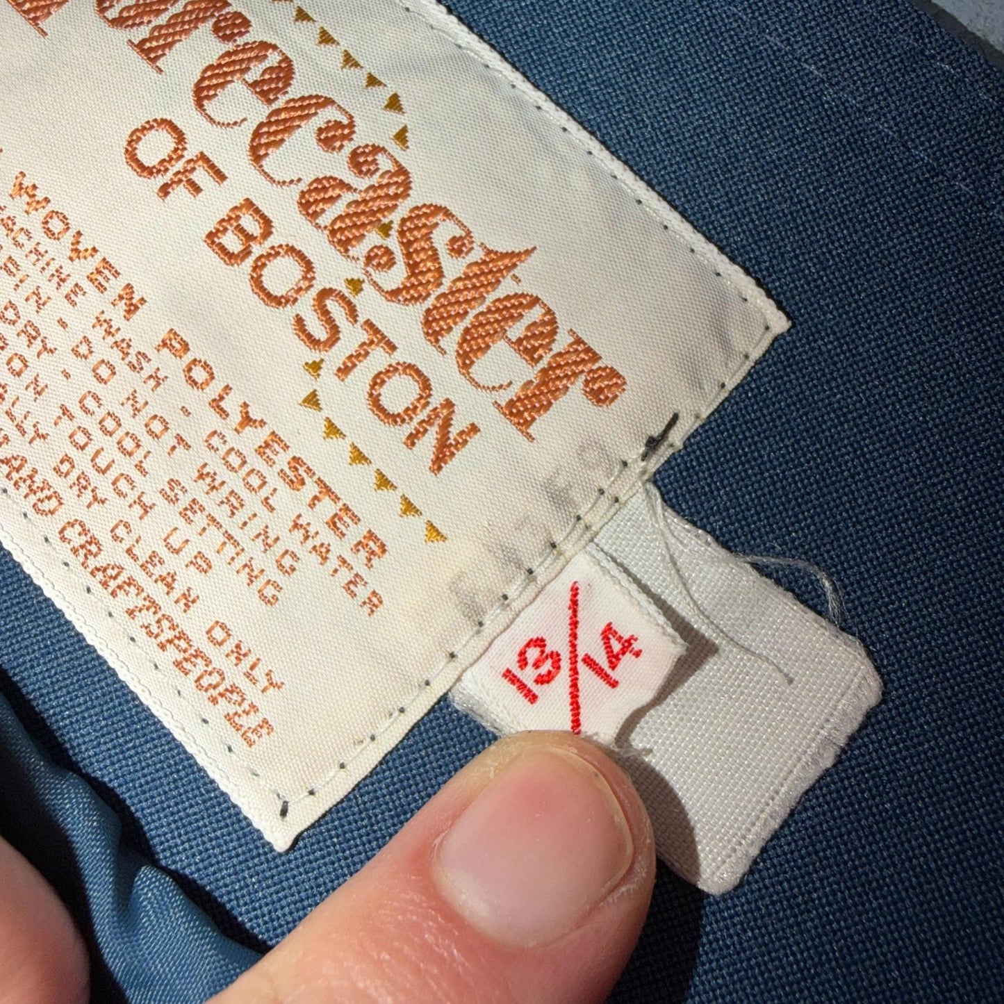 Forecaster of Boston Women's Rain Coat 14 Blue Polyester Trench Coat 1980s 80s