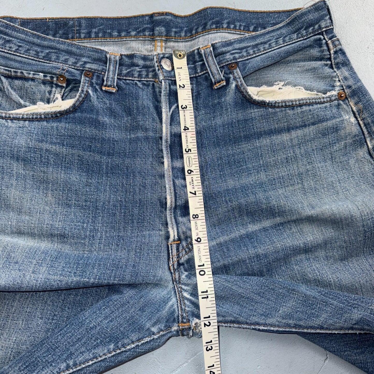 Levis 501 Big E Vintage 60s Redline Selvedge USA XX 1960s Jeans 36x32 Act 34x28