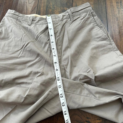 VTG 60s Brown Dress Pants Trousers Talon Fly Size 26x29 1960s Slacks Light
