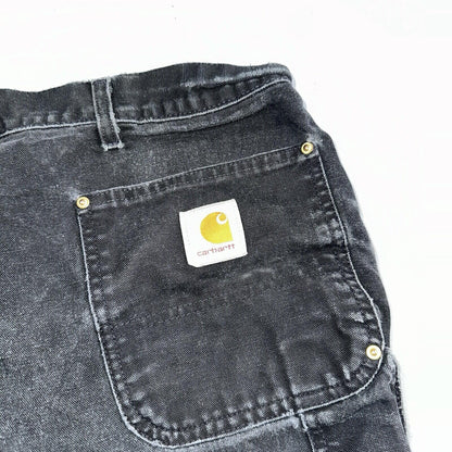 Carhartt VTG Double Knee Carpenter Pants USA B01 BLK Black Act 42x31