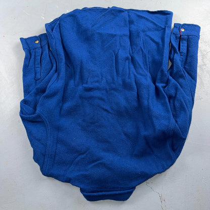 VTG Woolrich Blue Red Basic Plain Wool Flannel Shirt Jacket Men M 70s 80s USA
