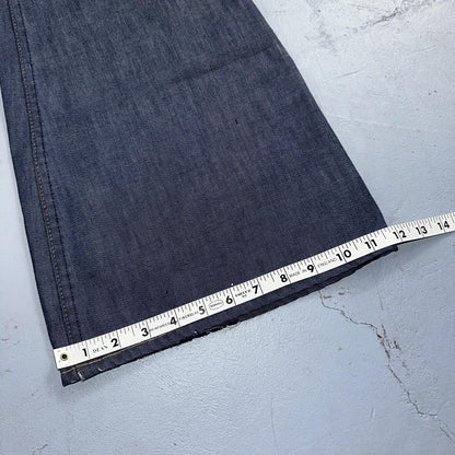 Levis 684 Orange Tab VTG Big Bell Dark Wash Bell Bottom Flare Jeans Sz 29x32