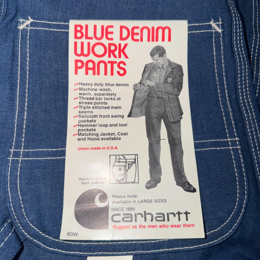 70s Carhartt Denim Pants
