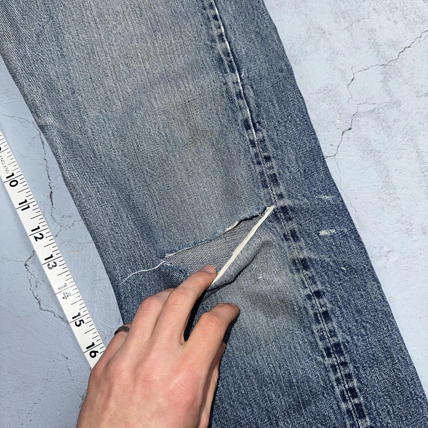 Levis 501 Big E Vintage 60s Redline Selvedge USA XX 1960s Jeans 30x32 Ac 28x28