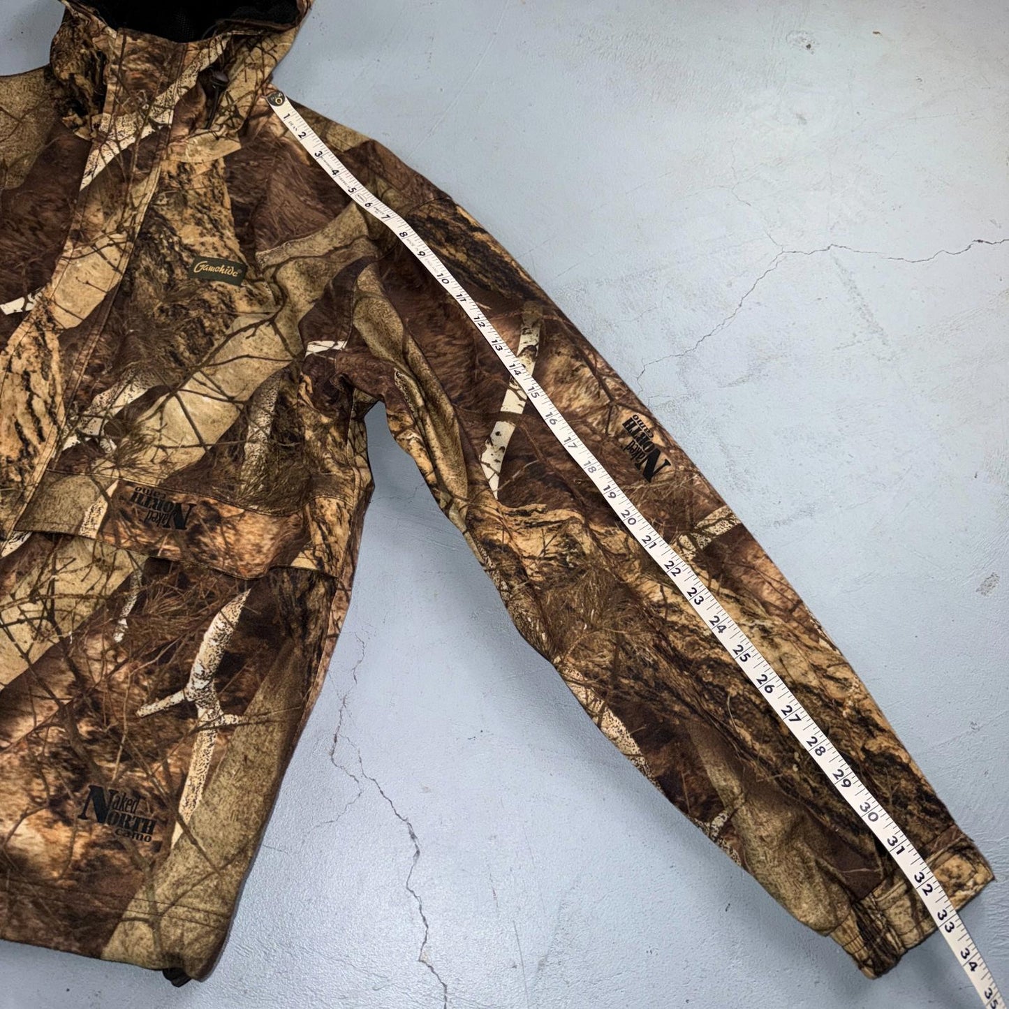 Gamehide Naked Camo Duck Bird Hunting Mesh Lined Hooded Jacket & Pants Medium L