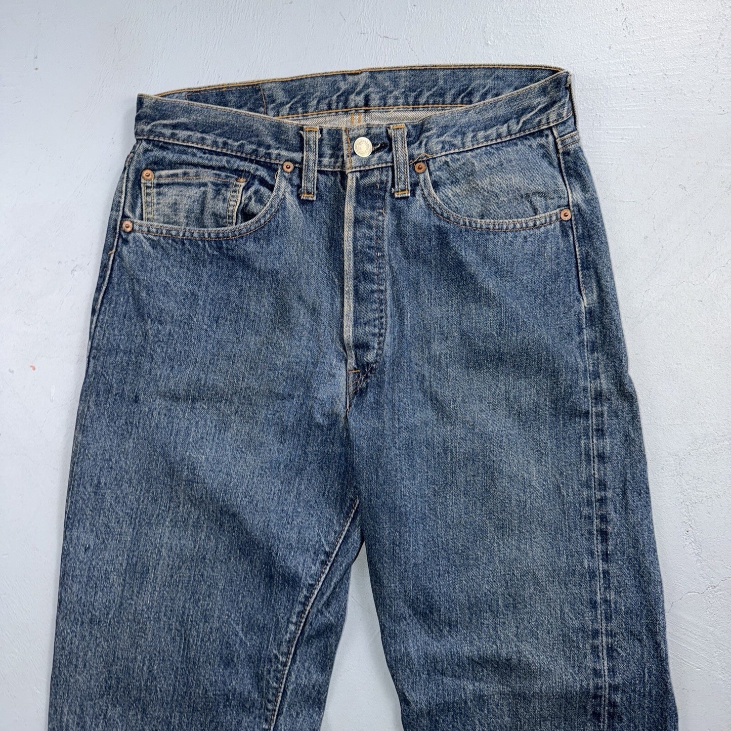 Levis 501 Vintage 70s SS Redline Selvedge USA Jeans Med Wash 32x34 Act 29x29