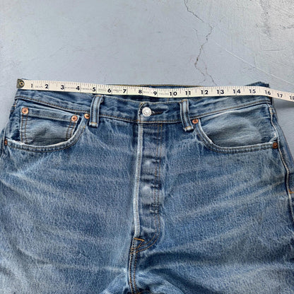 Levis 501 Vintage Y2K Egypt Straight Leg Jeans 35x32 Light Wash Act 32x28