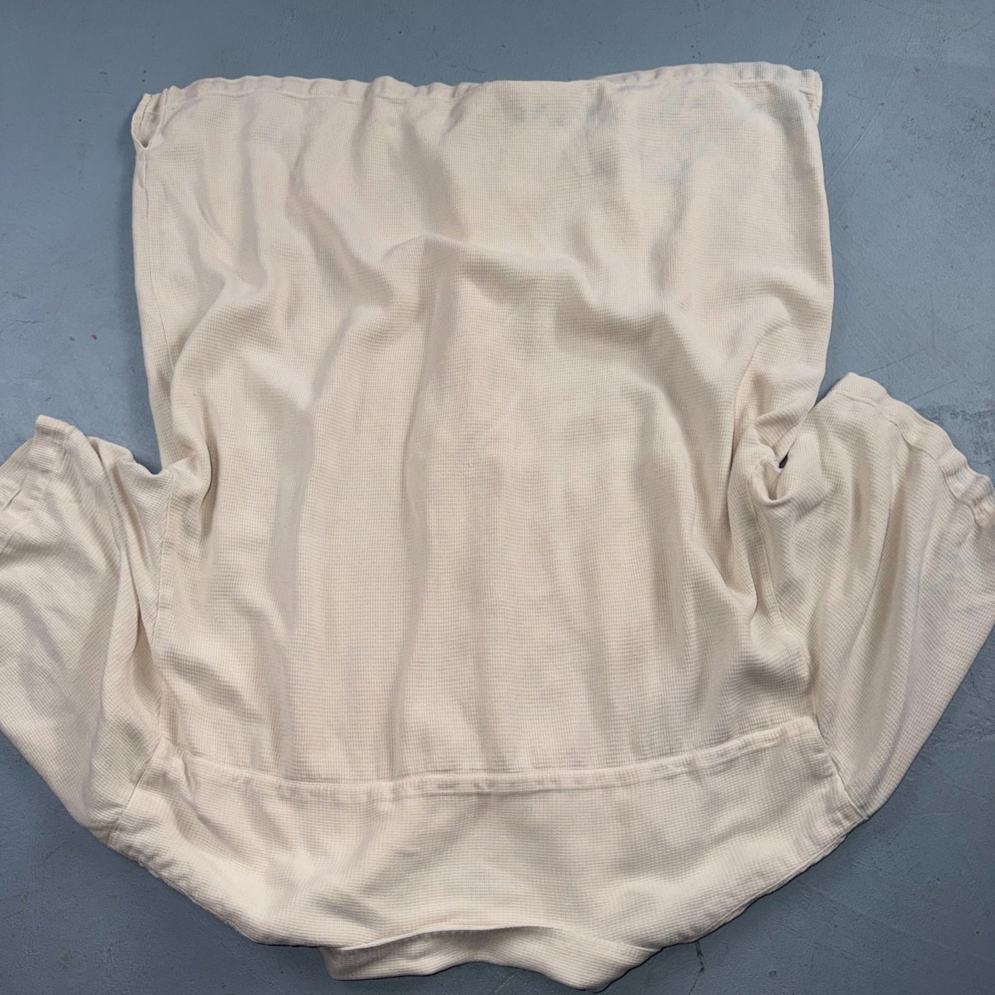Tommy Bahama VTG Hawaiian Loop Collar Basic Ivory Silk Camp Shirt XL