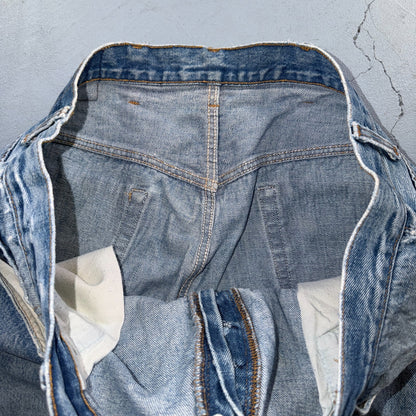 Levis 501 Vintage 80s USA XX Straight Leg Jeans Blue Light Wash 44x32 Act 40x27