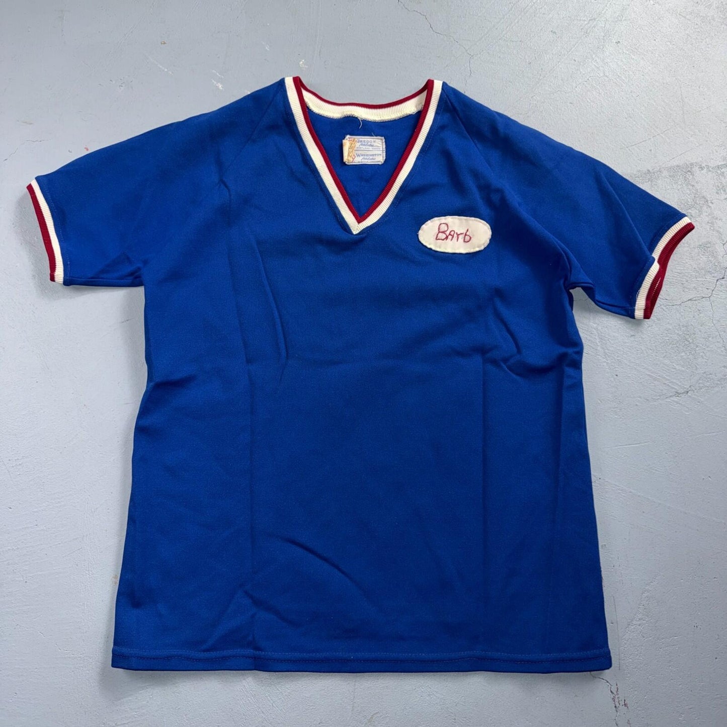 Vintage Vanderbeck Logging Bowling Jersey T Shirt Oregon USA Rockabilly 1960s