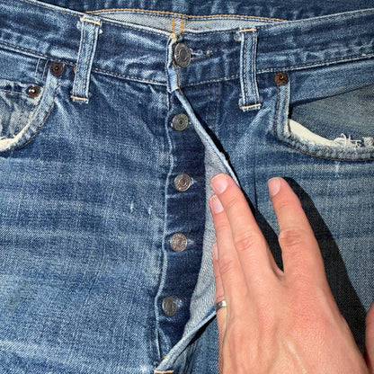 Levis 501 Big E Vintage 60s Redline Selvedge USA XX 1960s Jeans 36x32 Act 34x28