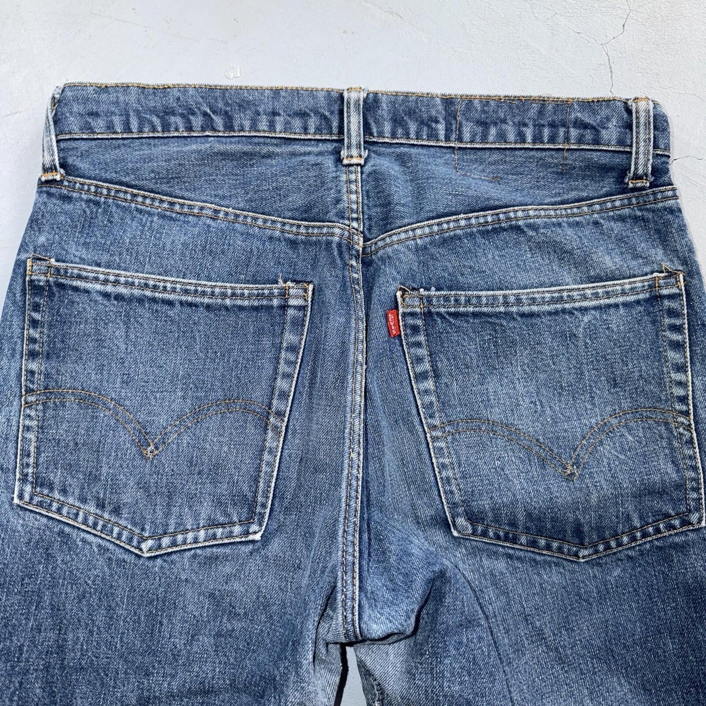 Levis 505 VTG 70s SS USA Single Stitch 1970s Jeans Med Wash Talon 33x30 Ac 32x29
