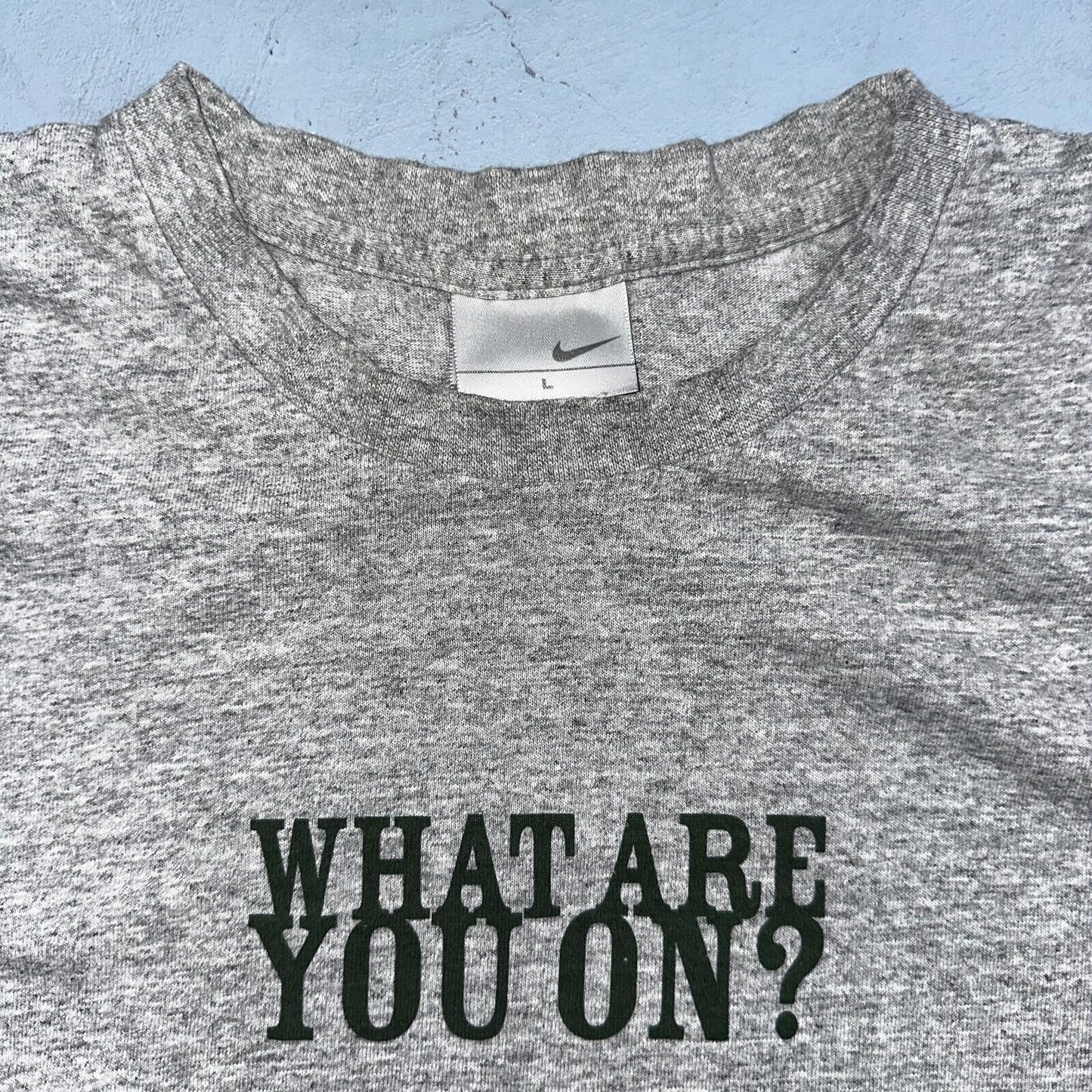 Nike ACG What Are You On VTG T Shirt Climbing Hiking Bare Hands Y2K 2000s RARE