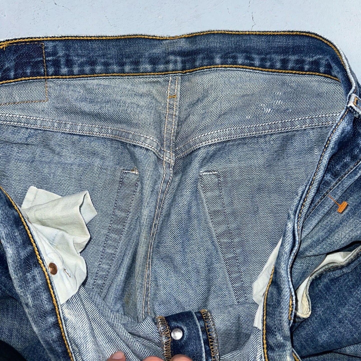 Levis 501 Vintage Y2K 90s XX Straight Leg Jeans Blue Med Wash 38x34 Act 37x31