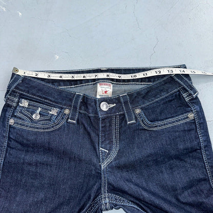True Religion Jeans Womens 29 Boot Cut Low Rise Dark Stretch Y2K VTG USA 29x30
