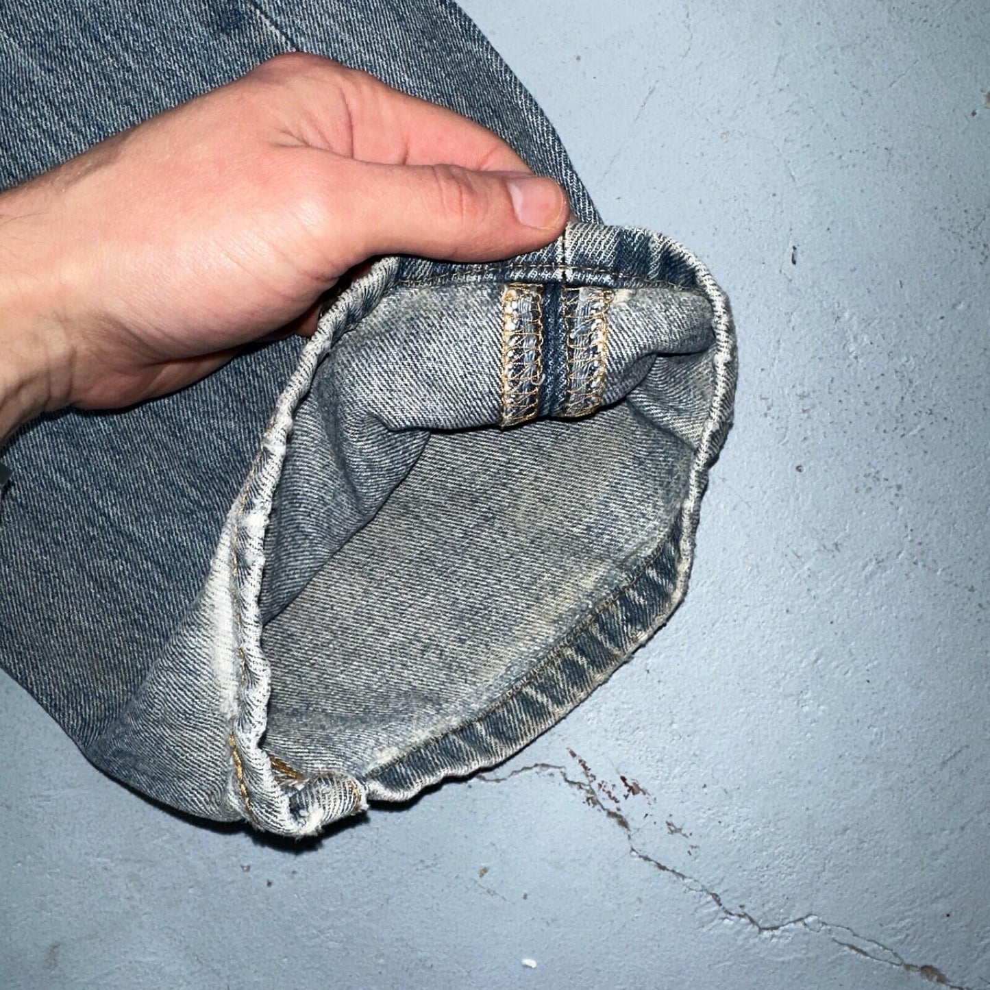 Levis 501 Vintage Y2K XX Straight Leg Jeans Blue Light Wash 35x34 Act 34x32