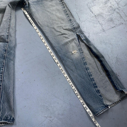 Levis 501 Vintage 80s Redline Selvedge USA XX Jeans Light Wash 28x36 Act 26x31