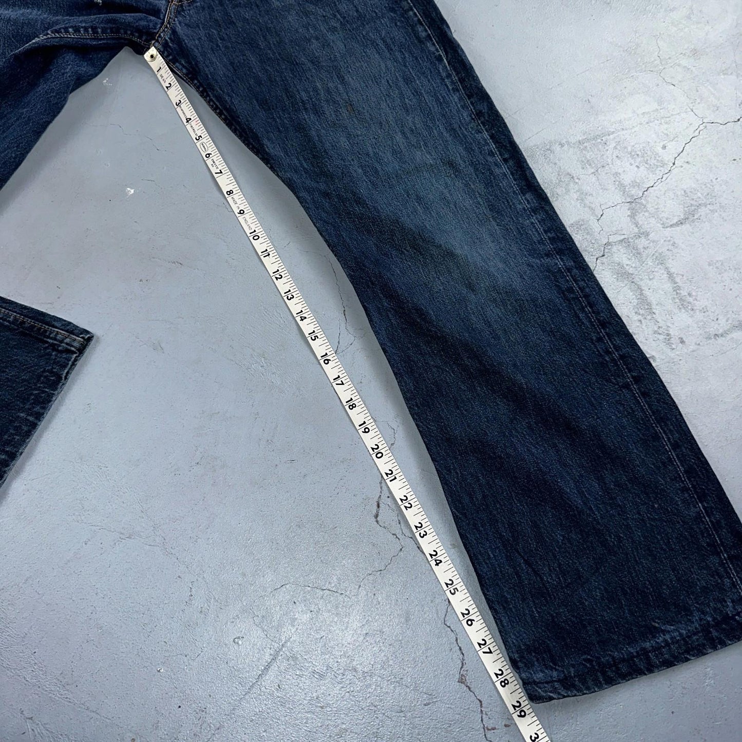 Levis 501 Vintage Y2K XX Straight Leg Jeans Blue Med Wash 34x32 Act 33x29