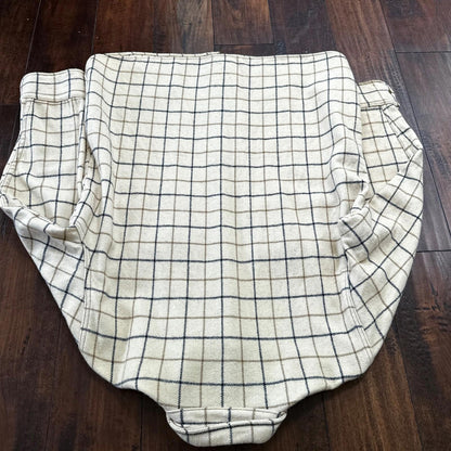 Norm Thompson VTG Long Sleeve Snap Up Heavy Wool Shirt Plaid 60s XL Rockabilly