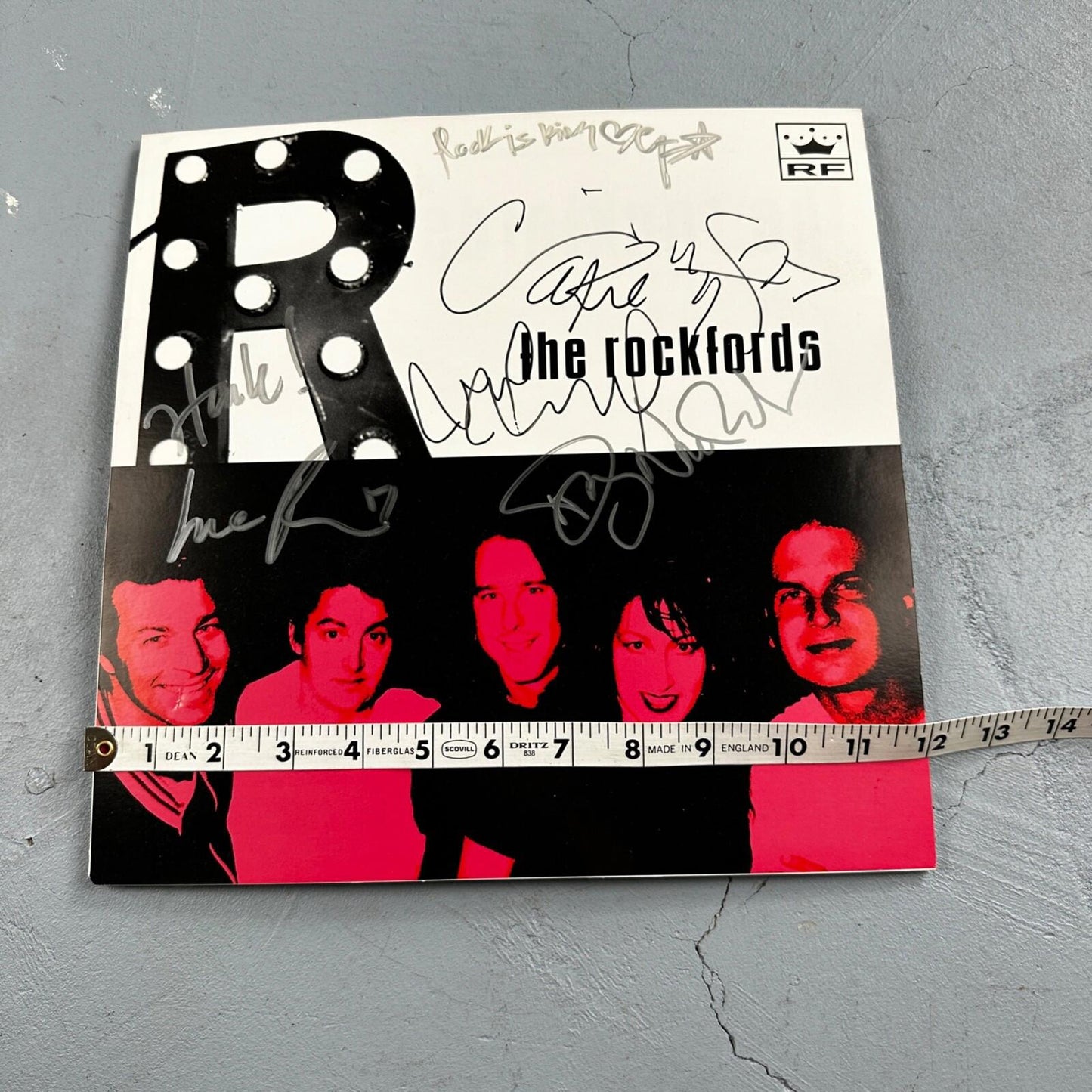 The Rockfords Band Signed Autograph Poster Board Rare Seattle Washington Rock