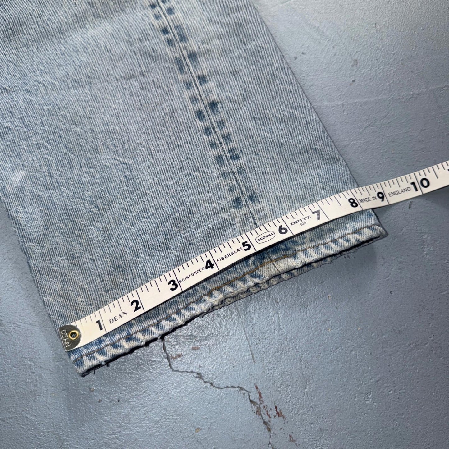 Levis 501 Vintage 80s Redline Selvedge USA XX Jeans Light Wash 36x30 Act 33x28