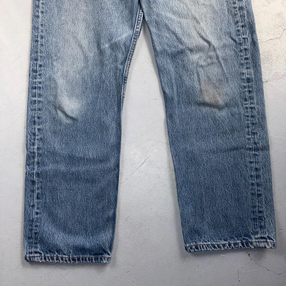 Levis 501 Vintage 90s Y2K XX Straight Leg Jeans Blue Light Wash 38x32 Act 35x28