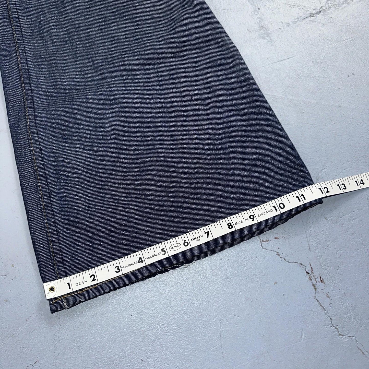 Levis 684 Orange Tab VTG Big Bell Dark Wash Bell Bottom Flare Jeans Sz 29x32
