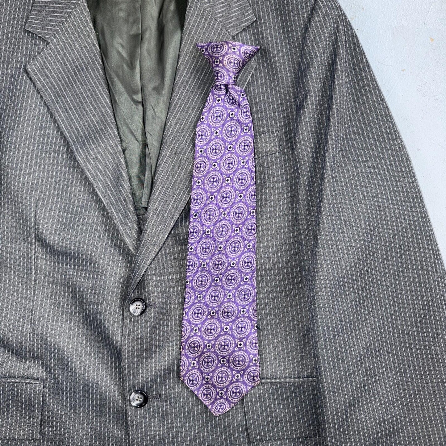 1960s 1970s VTG Mens 3 PC Suit 40 Jacket Coat Pants Gray Union Wool Rockabilly