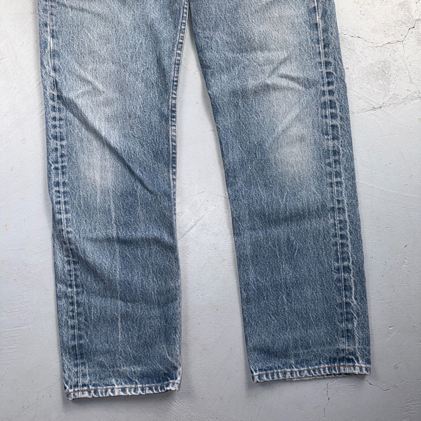 Levis 501 Vintage 80s USA XX Straight Leg Jeans Blue Light Wash 31x33 Act 28x29