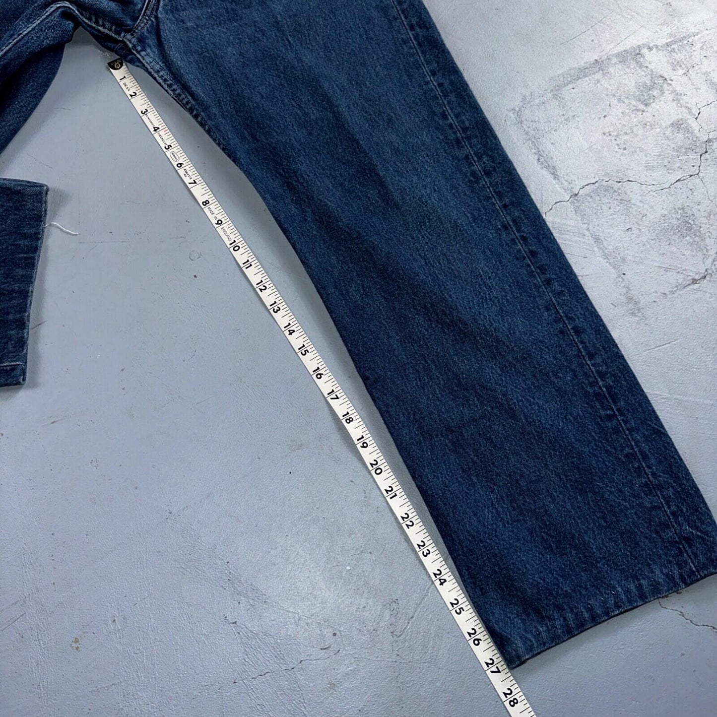 Levis 501 Vintage 90s USA XX Straight Leg Jeans Blue Med Wash 34x30 Act 32x27