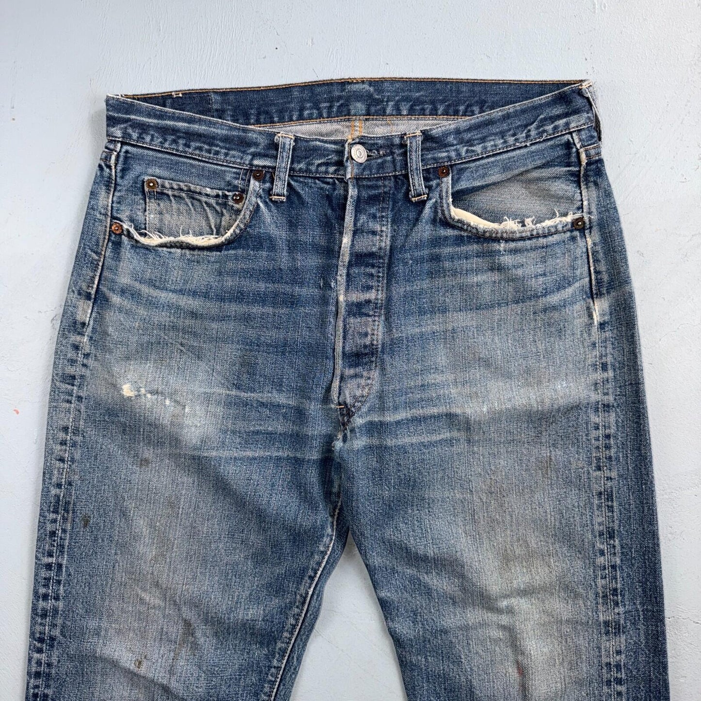 Levis 501 Big E Vintage 60s Redline Selvedge USA XX 1960s Jeans 36x32 Act 34x28