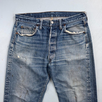 Levis 501 Big E Vintage 60s Redline Selvedge USA XX 1960s Jeans 36x32 Act 34x28