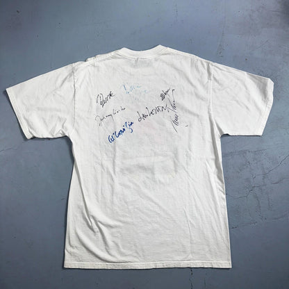 Johnny Limbo SIGNED VTG T Shirt 90s Music Band Falmingo Funny Guitar Rock Vinyl
