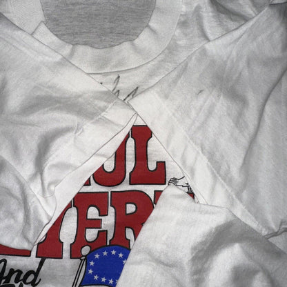 Paul Revere Raiders USA Vintage T Shirt 80s Screen Stars Autograph Confederate