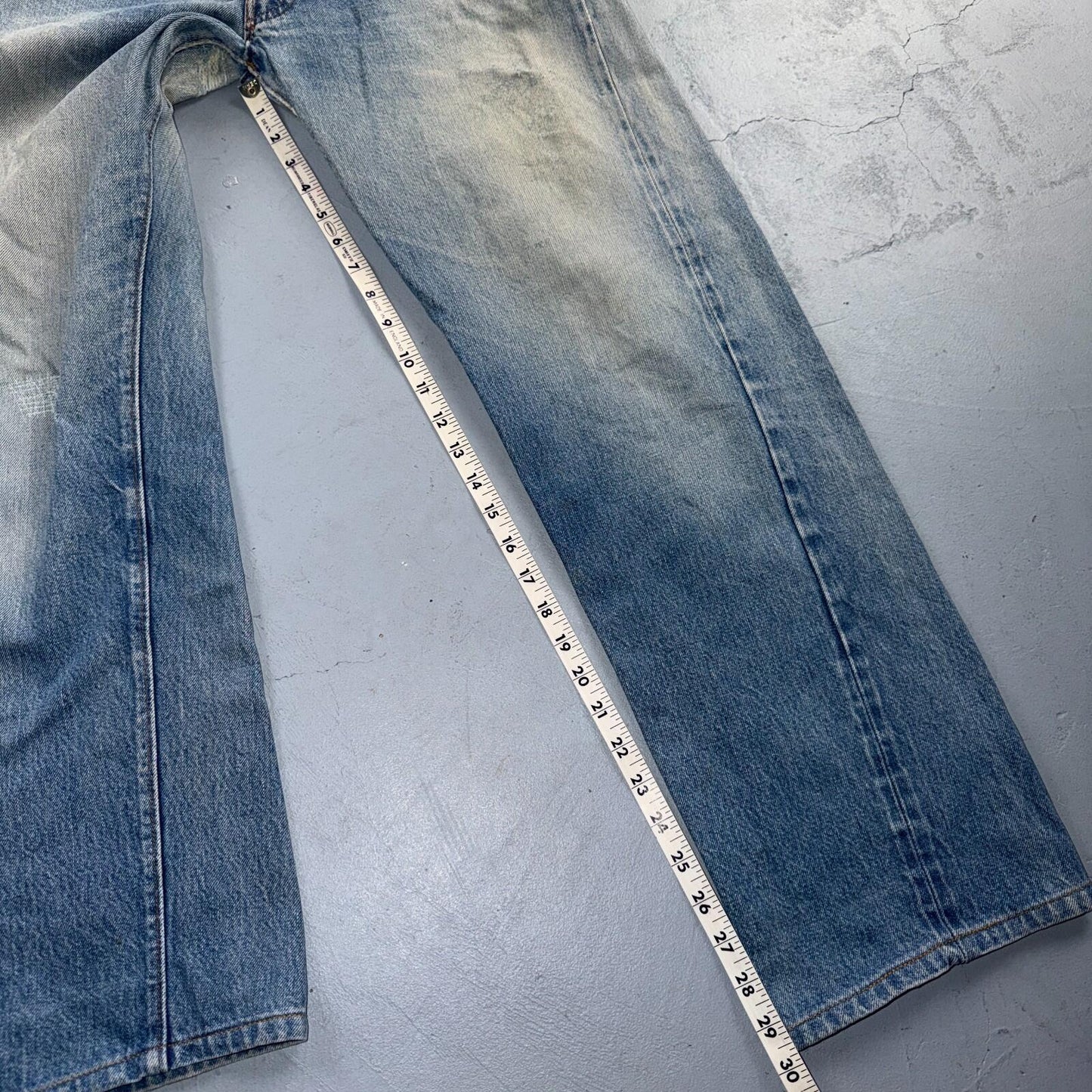 Levis 501 Vintage 80s Redline Selvedge USA XX Jeans Light Wash 35x32 Act 33x29