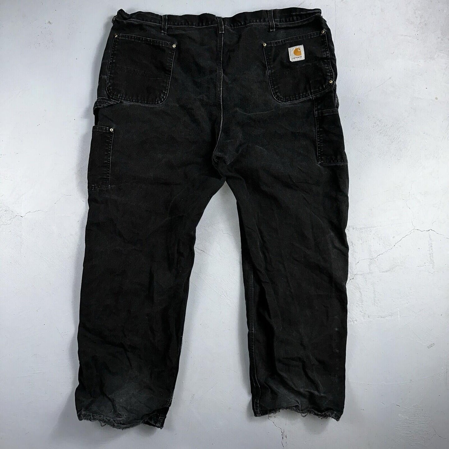 Carhartt VTG Double Knee Carpenter Pants USA B01 BLK Black Act 42x31