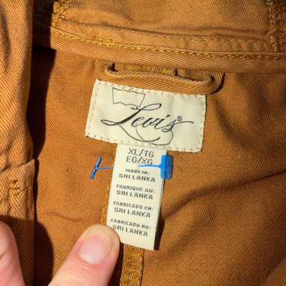 Levis Women High Collar Zip Up Front Karlie Utility Jacket XL Hooded Coat Y2K