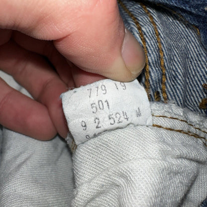 Levis 501 Vintage 80s Redline Selvedge USA XX Jeans Med Wash 32x32 Act 30x29
