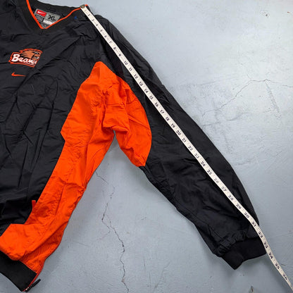 Nike VTG Oregon State University OSU Beavers Team Warm Up Jacket Center Swoosh