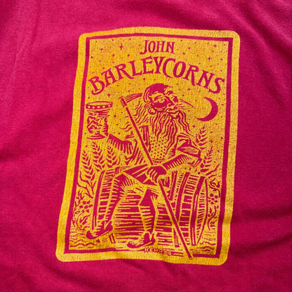 John Barleycorn VTG T Shirt Single Stitch Pop Art Book Poetry Graphic Rare Band