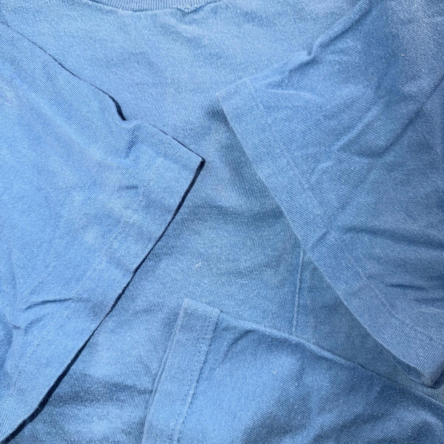 VTG USA 90s Towncraft Penney Oversized Polo T Shirt Size XL Blue Single Stitch