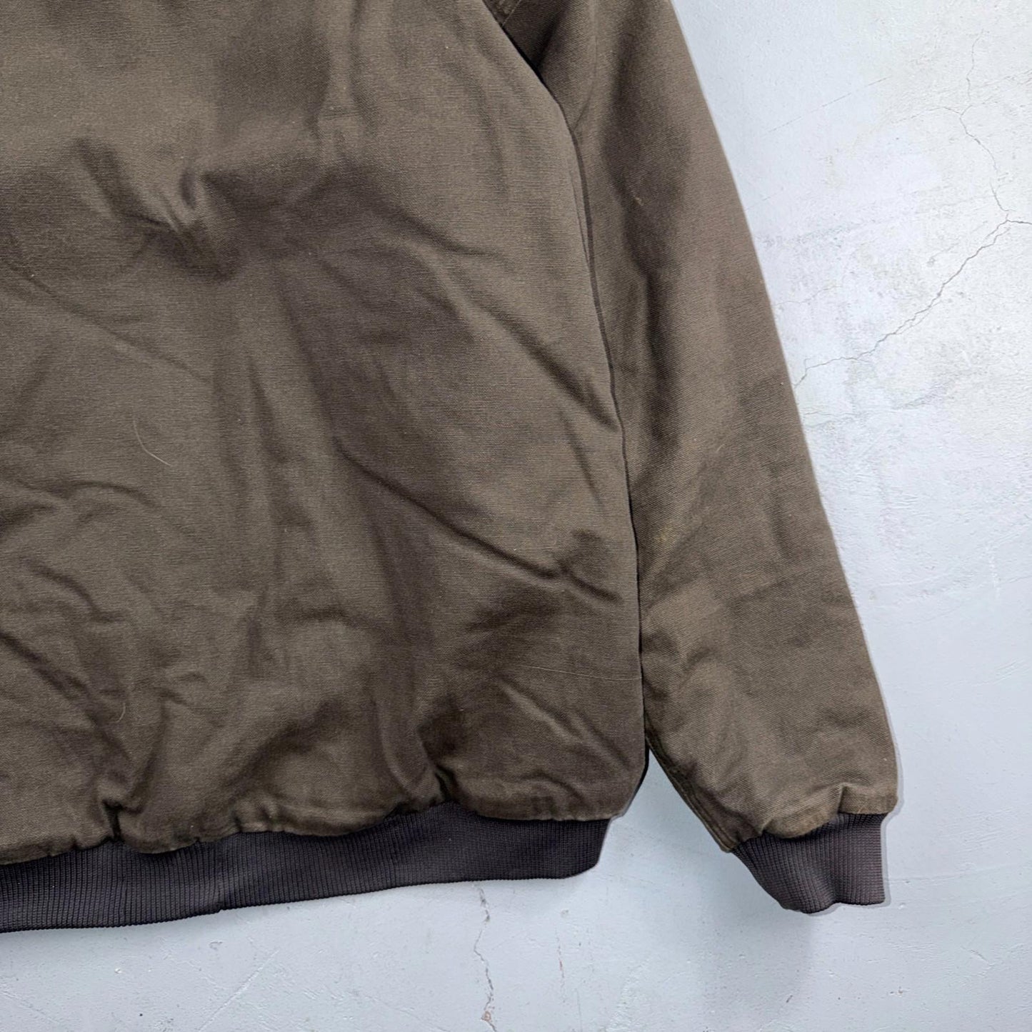 Williams Bay Duck Jacket Men's Size L Hooded Gray Severe Weather Insulated Work
