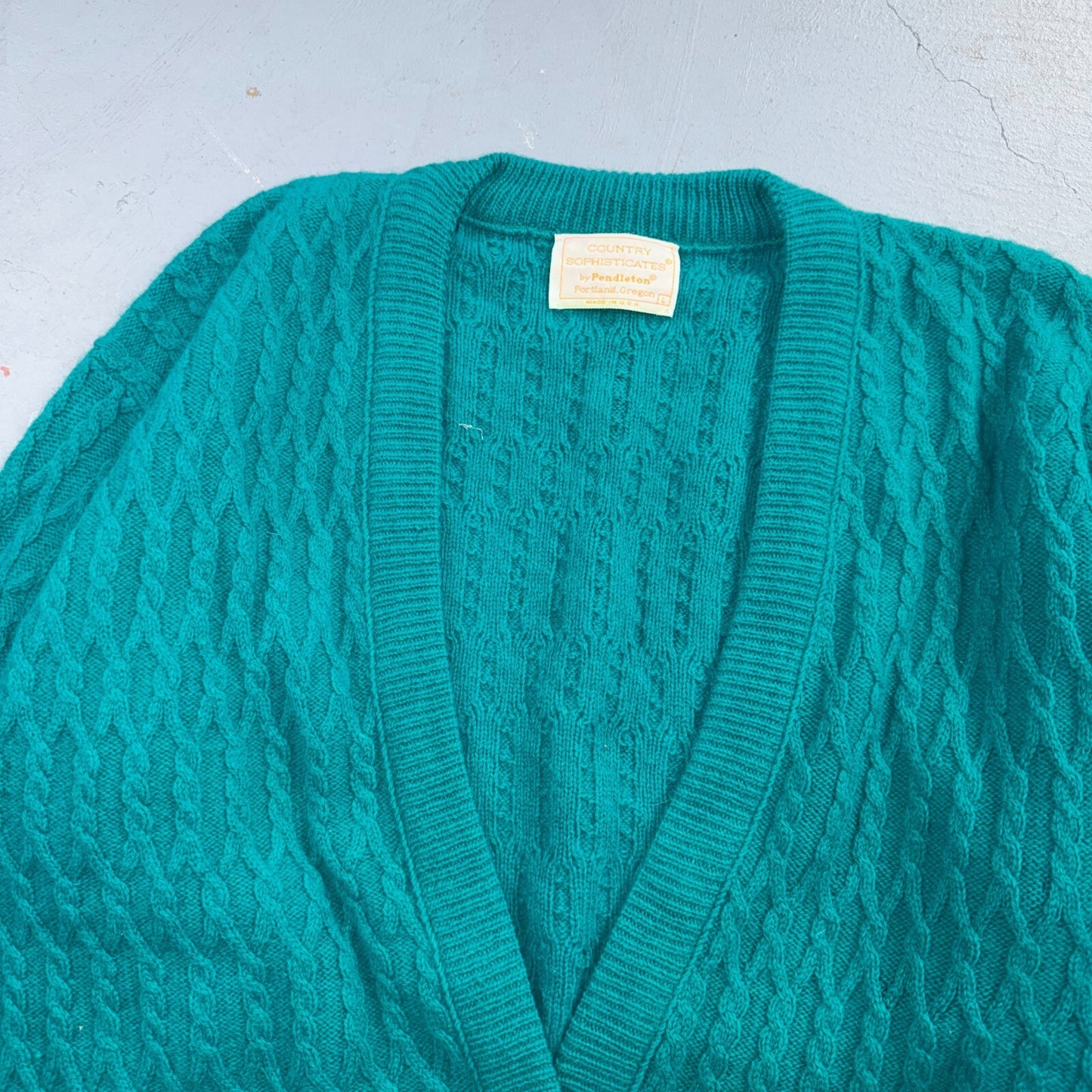Pendleton 90s Angora Wool COUNTRY SOPHISTICATES Womens Cardigan Size L USA
