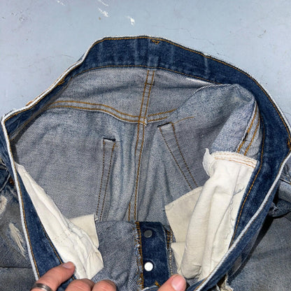 Levis 501 Vintage 80s Redline Selvedge USA XX Jeans Light Wash 34x34 Act 31x30