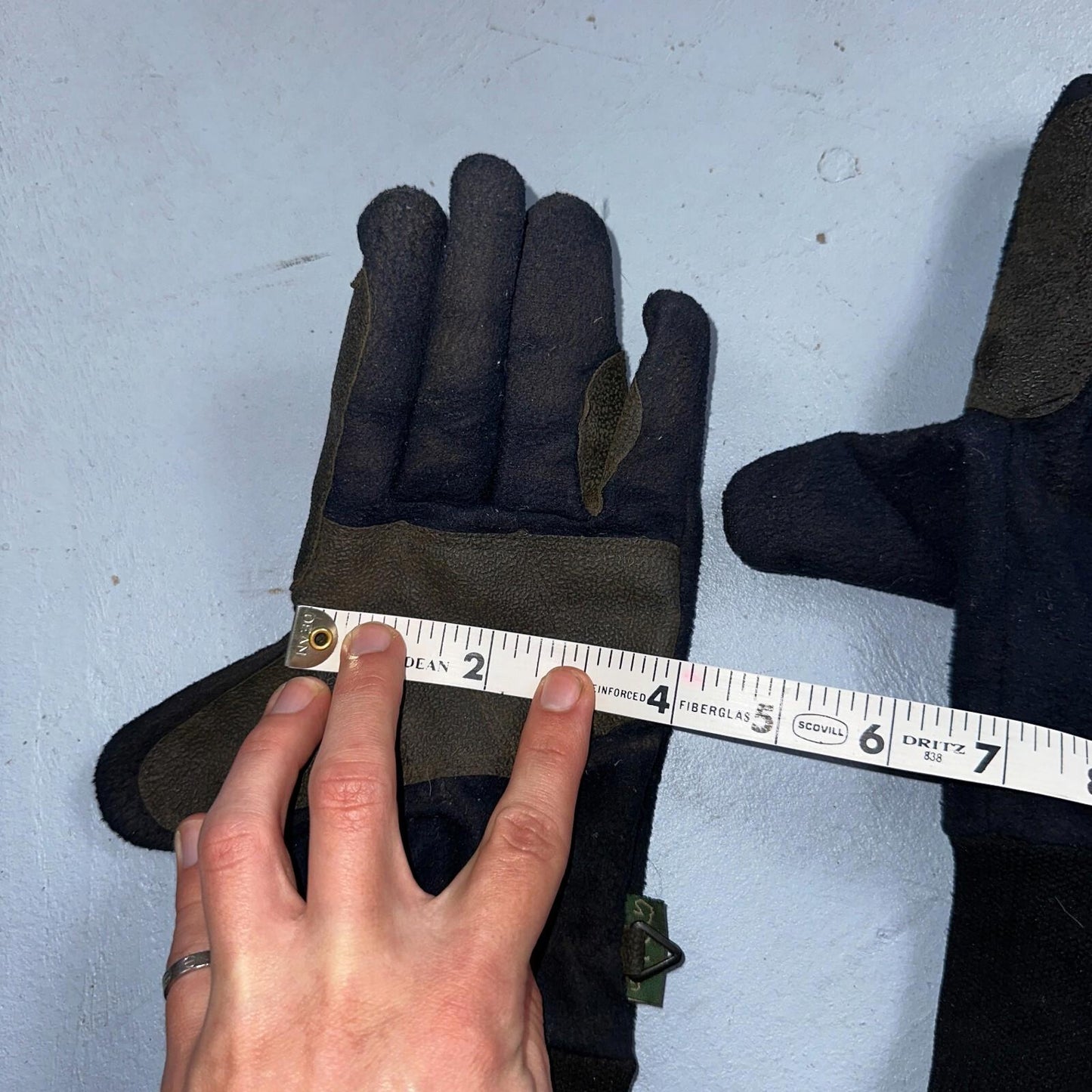 Dublin Everyday Showerproof Polar Fleece Riding Gloves XL Vtg Style Winter