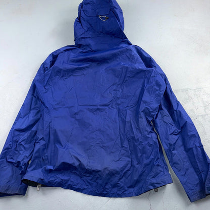 Patagonia Womens Purple Zip Up Windbreaker Hooded Shell Jacket Size L